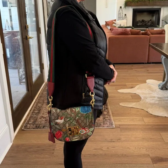 Gucci Crossbody Bag with Floral and Bird Design - Multicolor - Picture 7 of 7